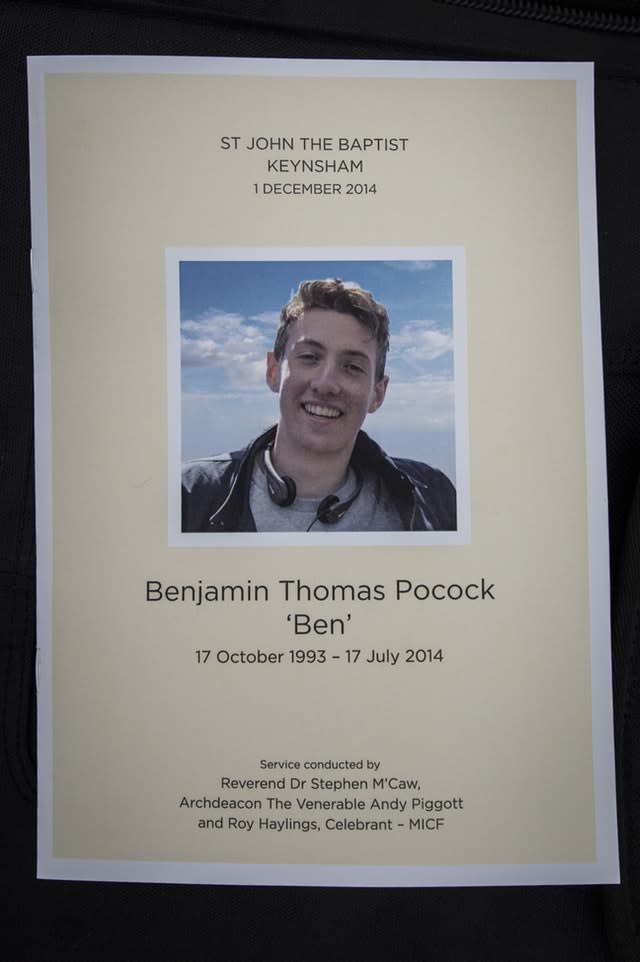 Ben Pocock funeral