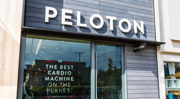 A Peloton (PTON) store front