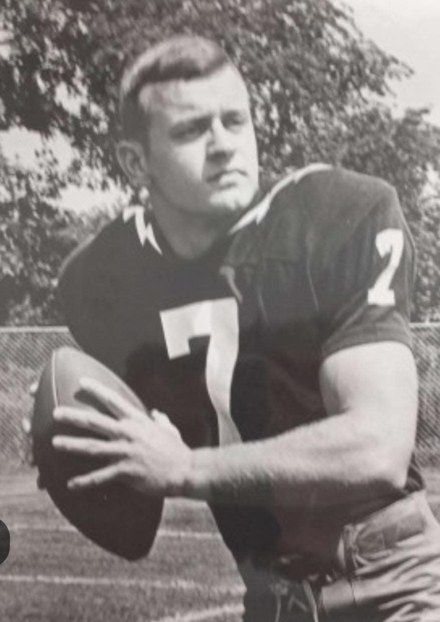 Canton native Ted Bowersox lettered as a Kent State quarterback from 1969-71.