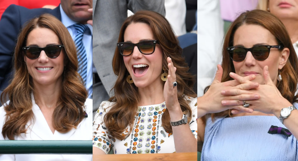 The Princess of Wales ray-ban sunglasses, kate middleton wearing ray-ban sunglasses