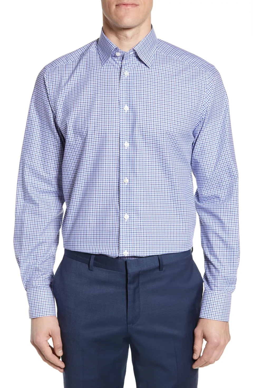 ETON Contemporary Fit Check Dress Shirt