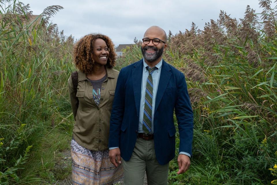 Jeffrey Wright and Erika Alexander in American Fiction (AP)