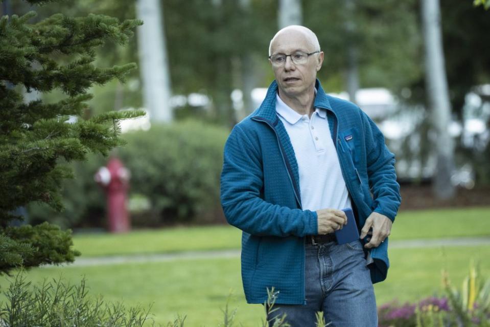 Douglas Leone is seen walking outside of a conference. 