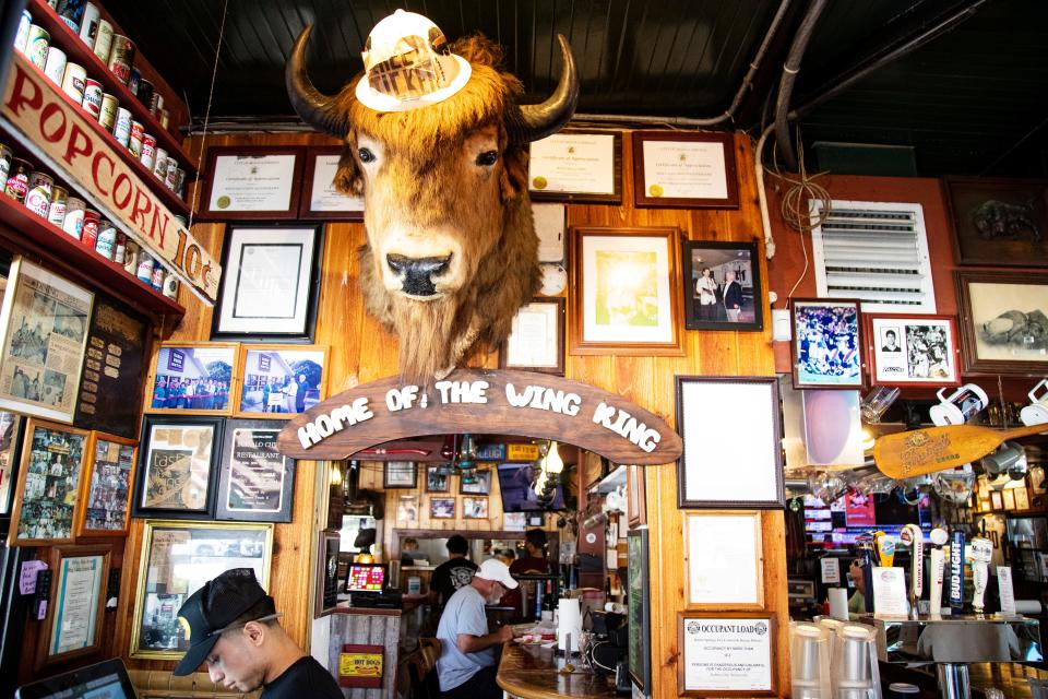 Patrons dine at Buffalo Chips Restaurant along Old U.S. 41 in Bonita Springs on Tuesday, March 19, 2024. The restaurant has been open decades.