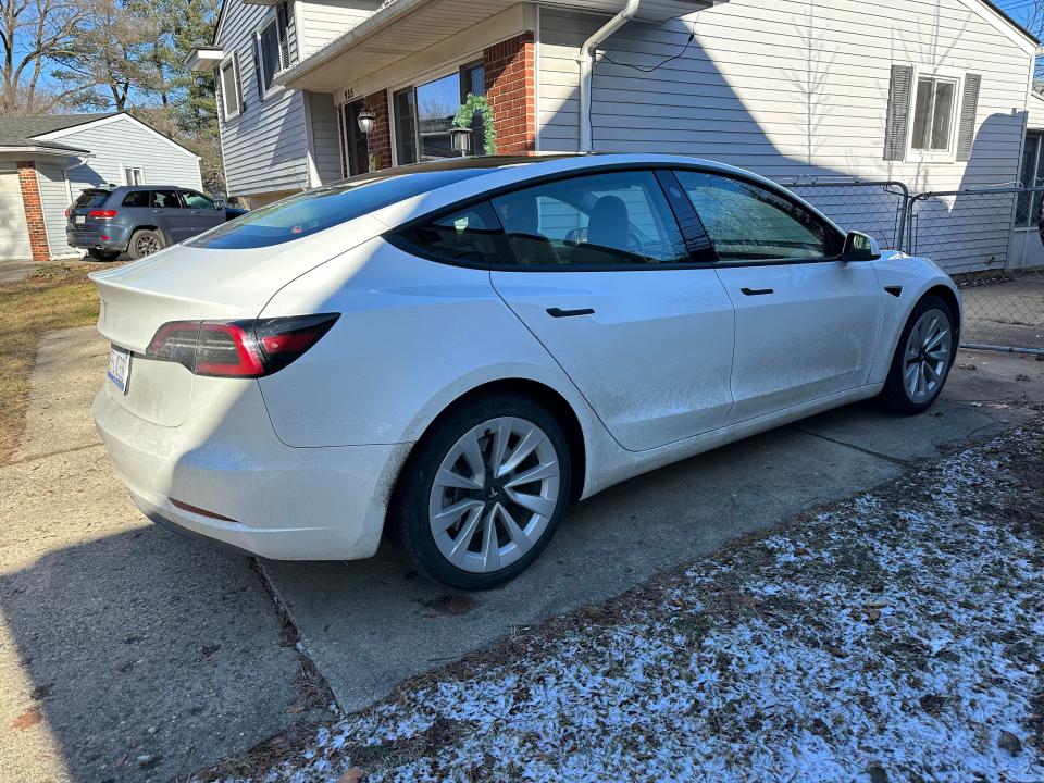 Tesla Model 3 rental in my driveway