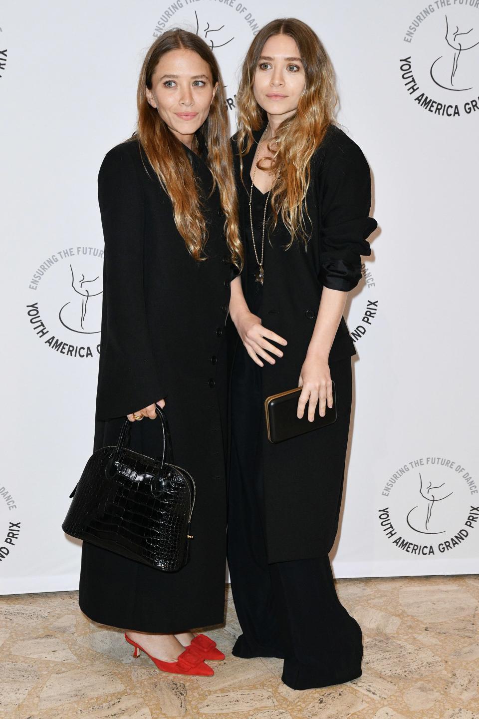 Mary-Kate and Ashley Olsen attend YAGP's 20th Anniversary Gala Stars of Today Meet the Stars of Tomorrow at David Koch Theater at Lincoln Center on Thursday in N.Y.C.