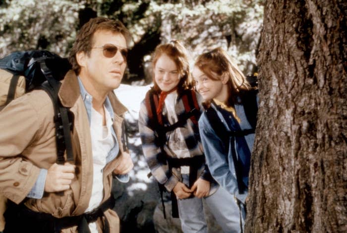 Dennis Quaid and Lindsay Lohan in The Parent Trap