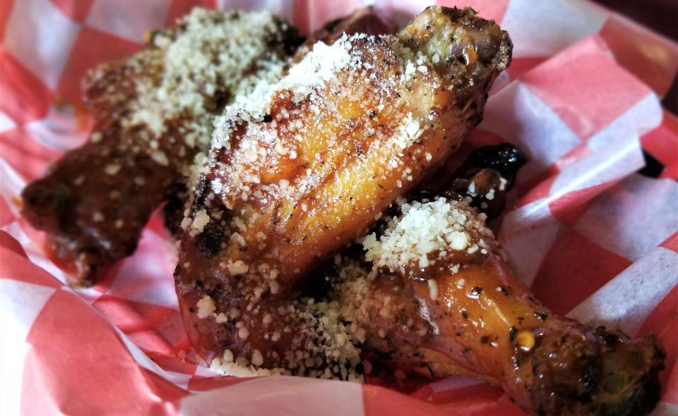 The trifecta wings at Origin Craft Beer & Pizza Cafe's original location in Sarasota's Southside Village.