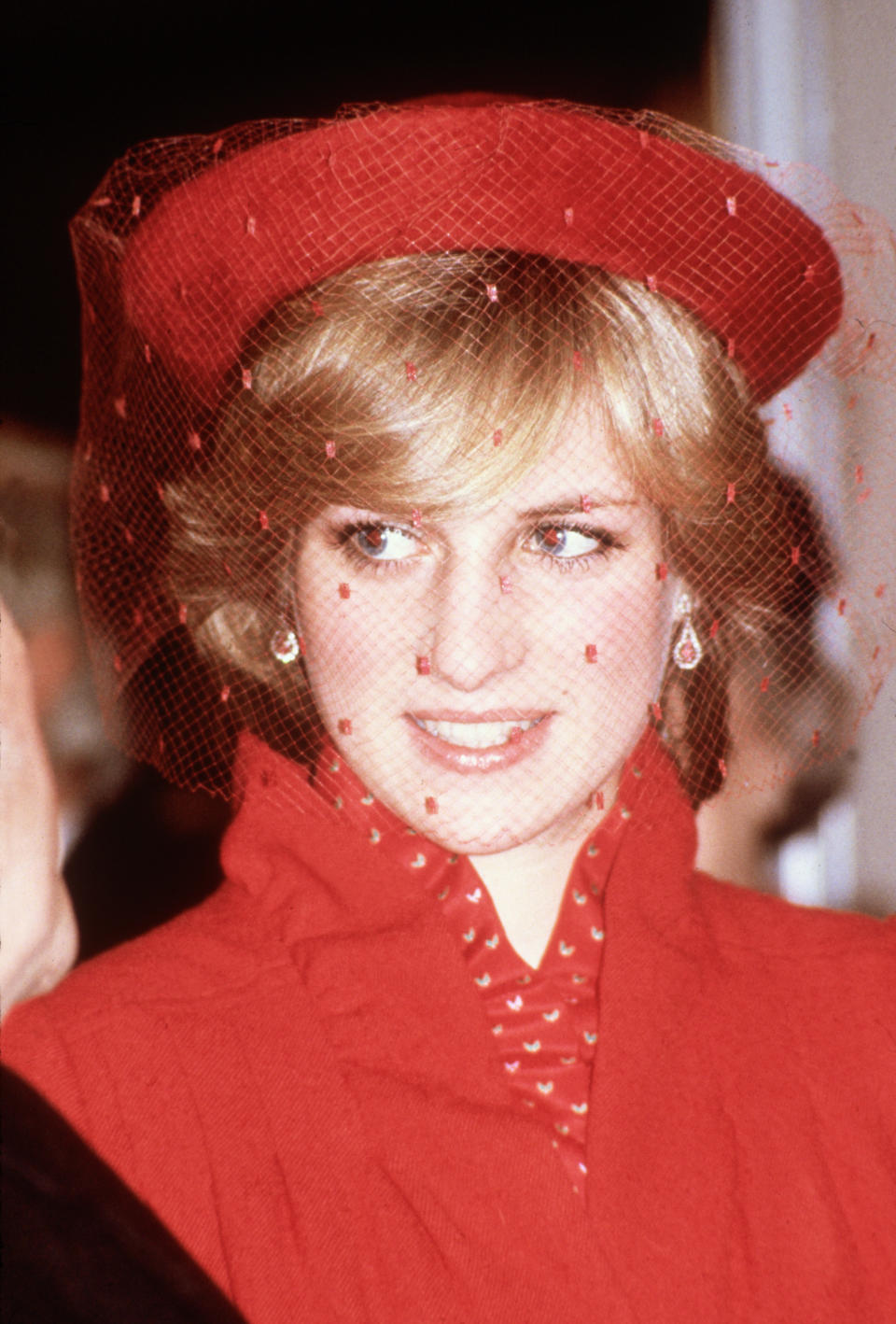Diana, Princess of Wales, during a visit to Guildford Cathedral on Dec. 21, 1981.