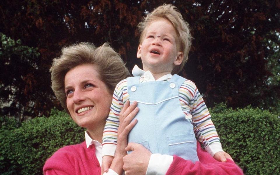One story, published in the Daily Mirror on September 16, 1996, suggested the late Diana, Princess of Wales looked “sad and upset” after a visit to see Prince Harry - Tim Graham Photo Library