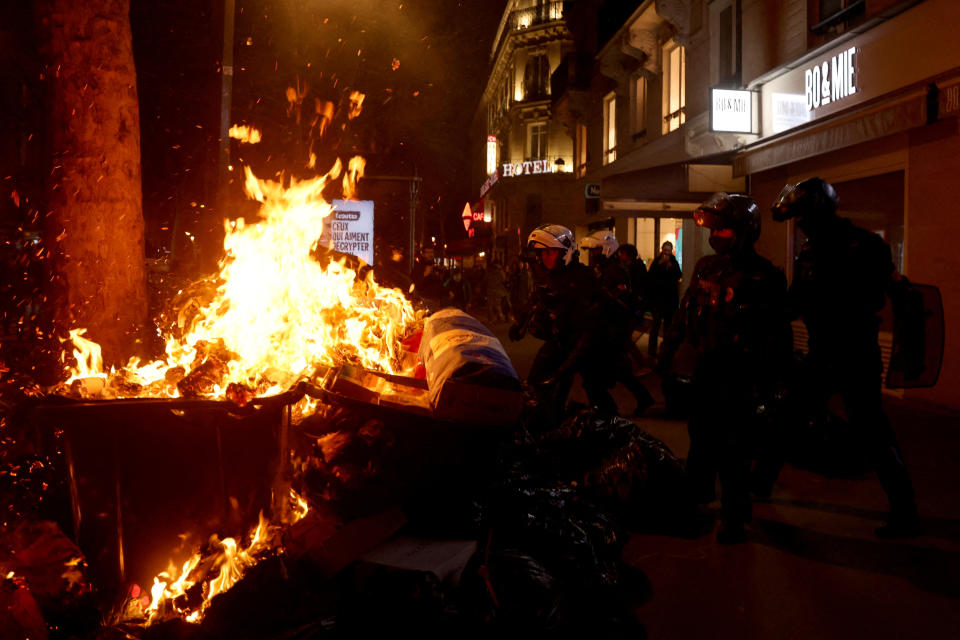 Charles and Camilla's planned trip to France has been postponed after riots broke out last week as part of protests against new pension policies. (Reuters)