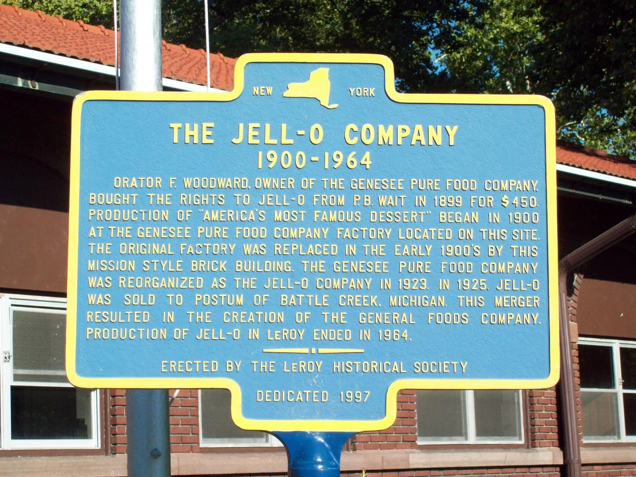 Original Jell-O Factory Historic Marker