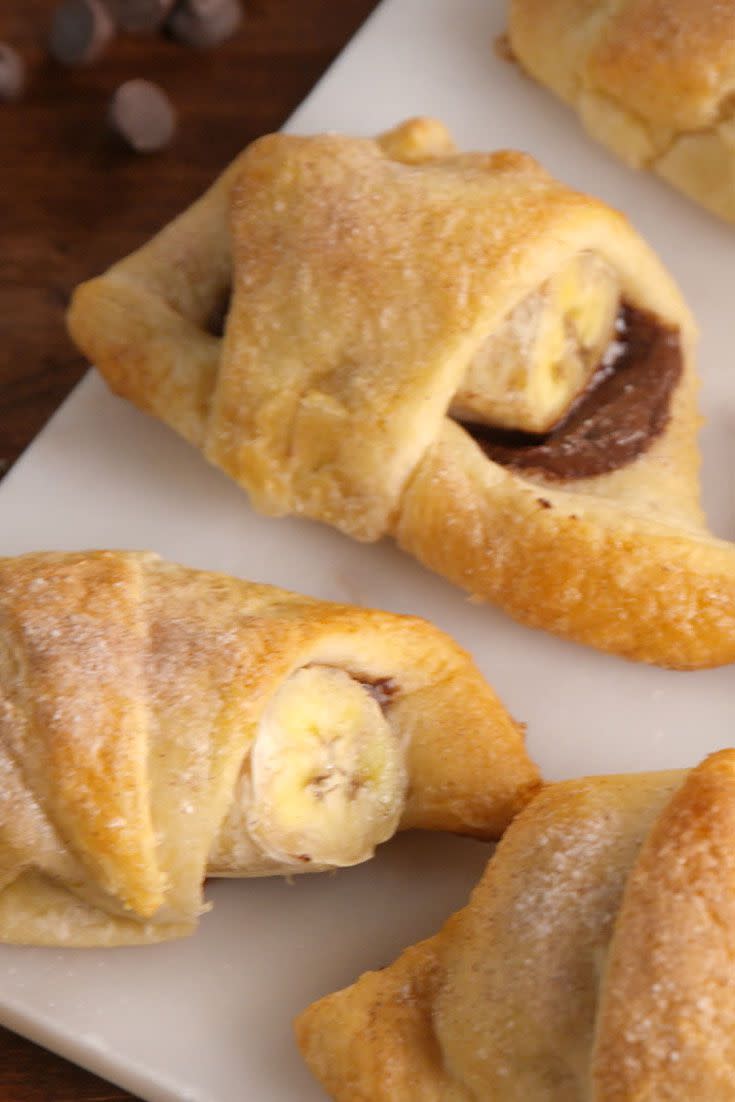 Chocolate Banana Crescent Rolls