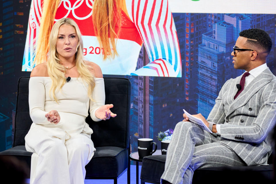 Olympic Gold Medalist Lindsey Vonn speaks at Yahoo Finance Invest 2023