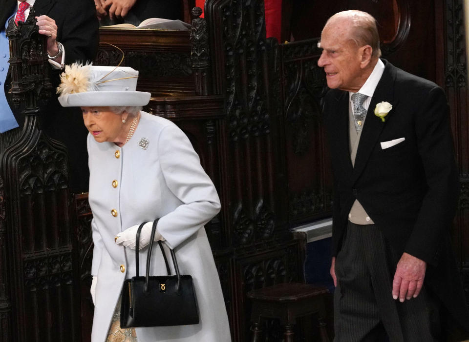 The Queen and Prince Philip pictured at Princess Eugenie’s wedding in October 2018 [Photo: Getty]