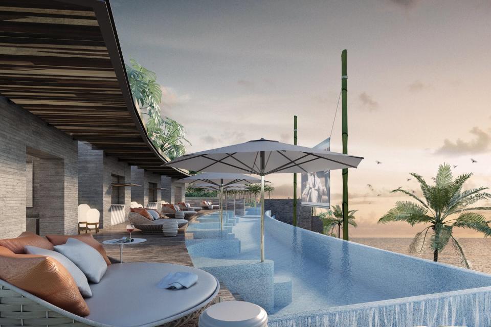 Renderings of La Casa de la Playa, beachside oasis opening in December