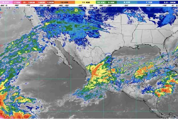 Mapa del Sistema Meteorológico Nacional sobre el frente frío número 16.