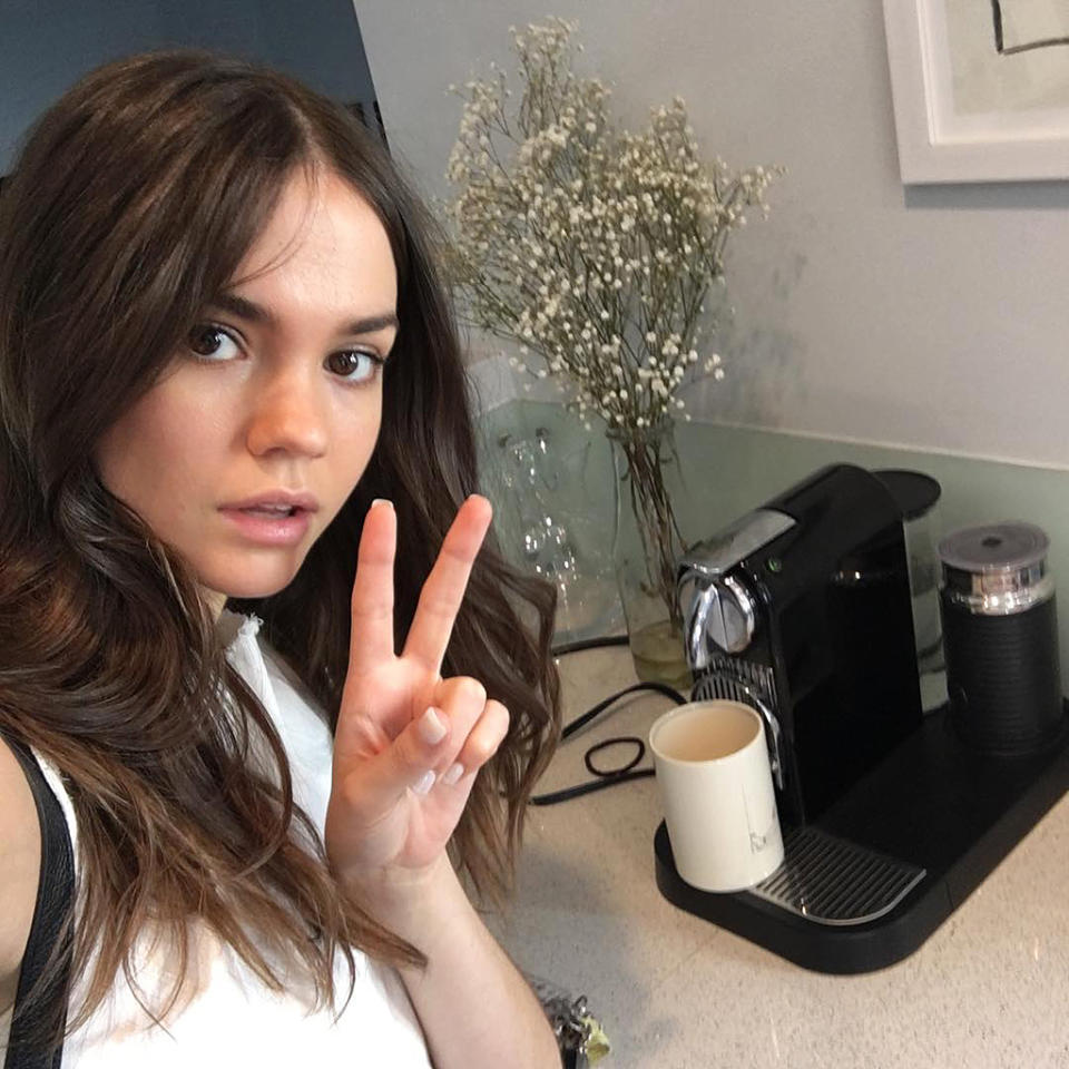 <p>Hello guys! @maiamitchell here, hacking Yahoo TV’s Instagram account to share some behind the scenes shenanigans from our last day shooting @thefosterstv season 5a. But first… coffee!<br><br>(Credit: Instagram) </p>