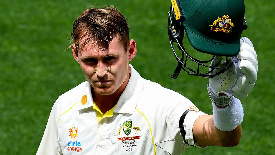 Marnus Labuschagne needed every chance England gave him to rack up his first Ashes century on home soil. (Photo by WILLIAM WEST/AFP via Getty Images)