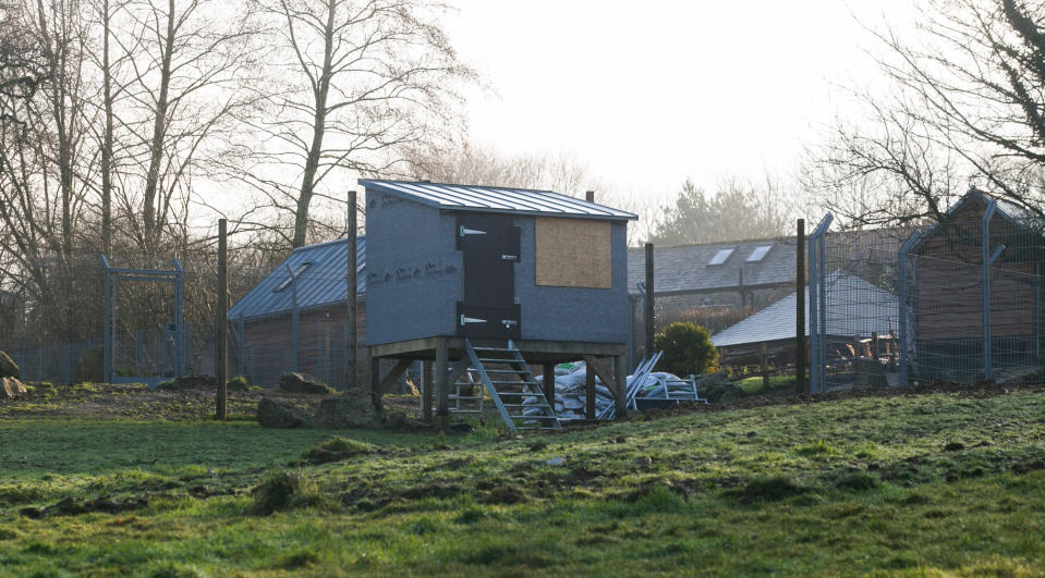 The leopard escaped from this enclosure (Picture: SWNS)