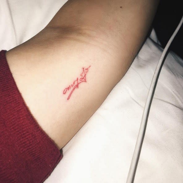 Kylie Jenner's Tiny "Mary Jo" Tattoo