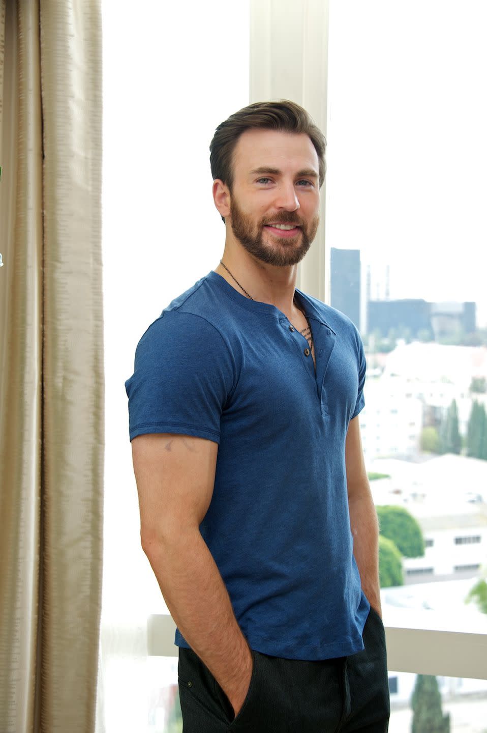 ...and here's Chris Evans in 2014.