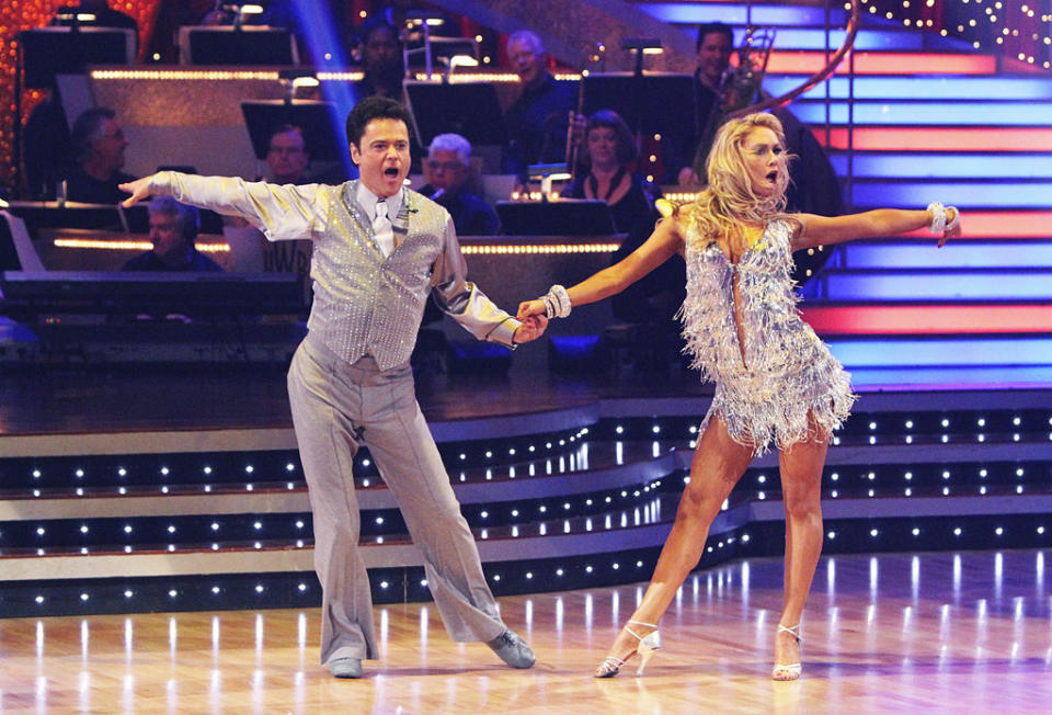 Kym Johnson and Donny Osmond perform on "Dancing with the Stars."