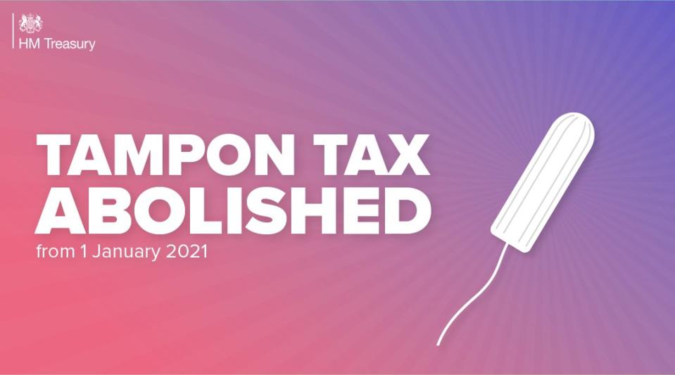 Image of Tampon Tax abolishment 1 January 2021