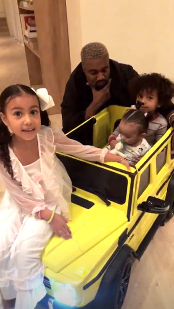 Chicago Gets Mini Neon Mercedes for to Match Mom Kim Kardashian