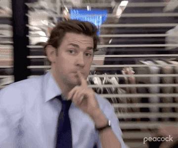 Jim looking confused in "The Office."