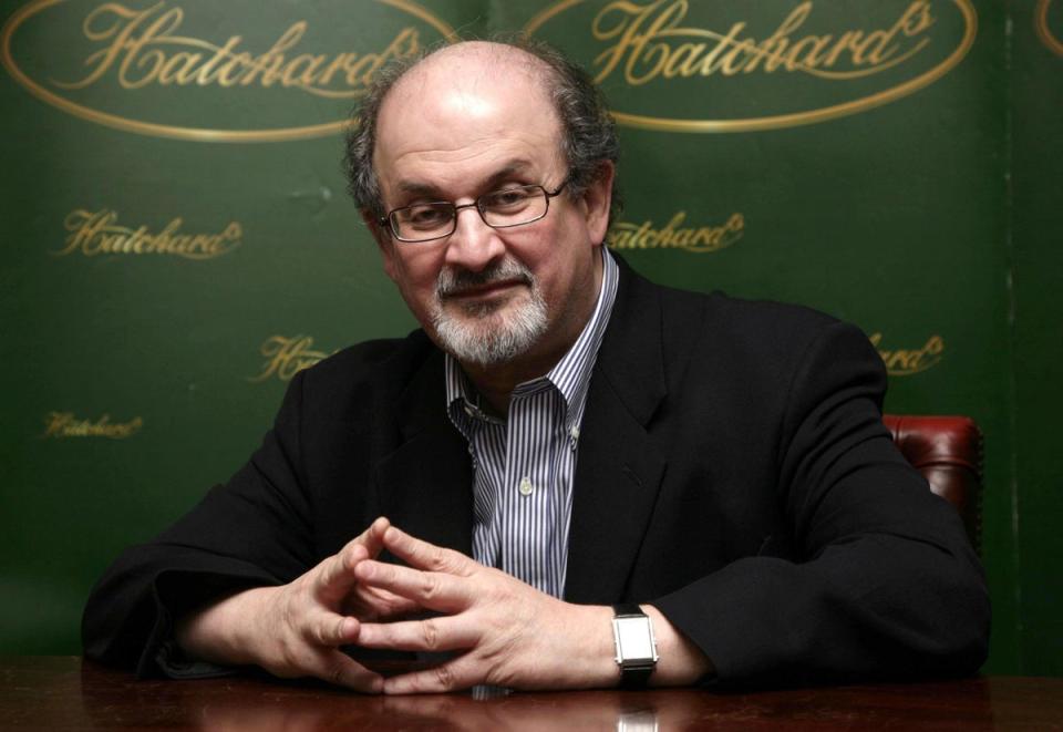 Sir Salman Rushdie was stabbed on Friday while attending an event in western New York (Yui Mok/PA) (PA Archive)