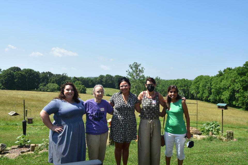 Pictured from left to right are Women Have Options/Ohio's Interim Executive Director Maggie Scotece, founder Emily Rutherford, Jordyn Close, Patricia Finkelman (Former Board Member), and Mytheli Sreenivas (current Board Development Chair.)