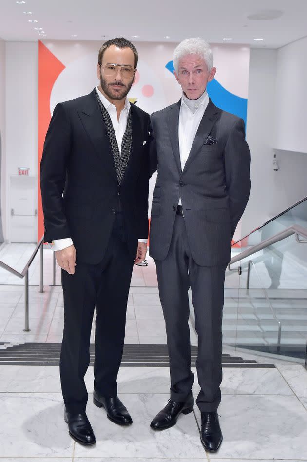 Tom Ford and Richard Buckley pictured in 2018 (Photo: Stefanie Keenan via Getty Images)