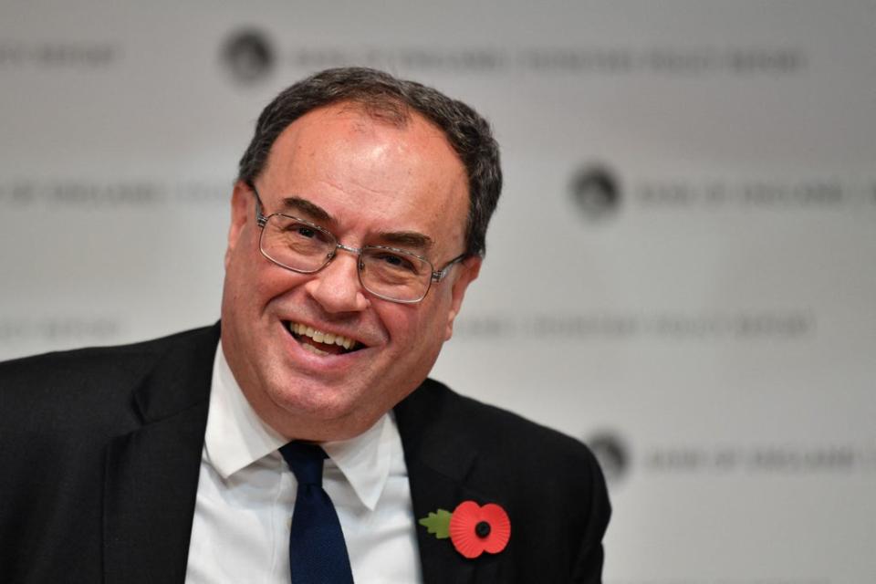 Bank of England governor Andrew Bailey (POOL/AFP via Getty Images)