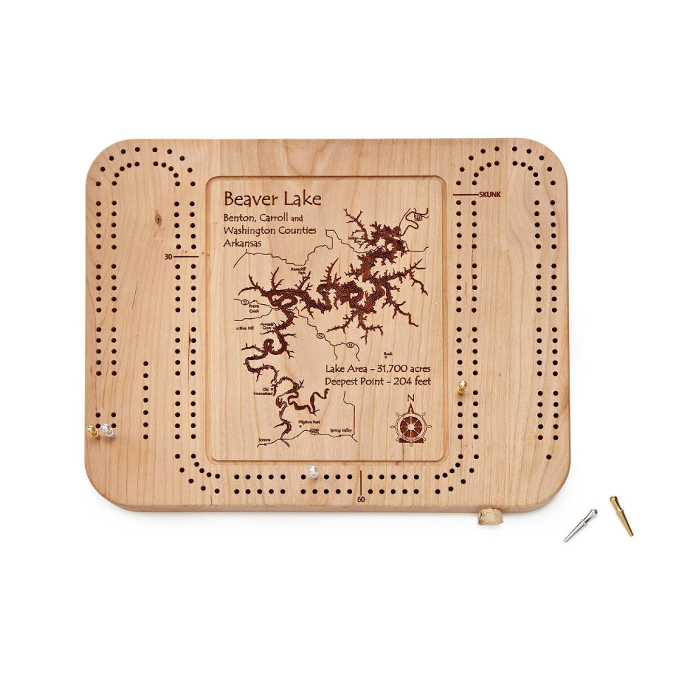 <p><a href="https://go.redirectingat.com?id=74968X1596630&url=https%3A%2F%2Fwww.uncommongoods.com%2Fproduct%2Fcustom-lake-art-cribbage-board&sref=https%3A%2F%2Fwww.bestproducts.com%2Flifestyle%2Fg3053%2Fretirement-gift-ideas-for-men-and-women%2F" rel="nofollow noopener" target="_blank" data-ylk="slk:Shop Now;elm:context_link;itc:0;sec:content-canvas" class="link ">Shop Now</a></p><p>Custom Lake Art Cribbage Board</p><p>$79.00</p><p>uncommongoods.com</p>