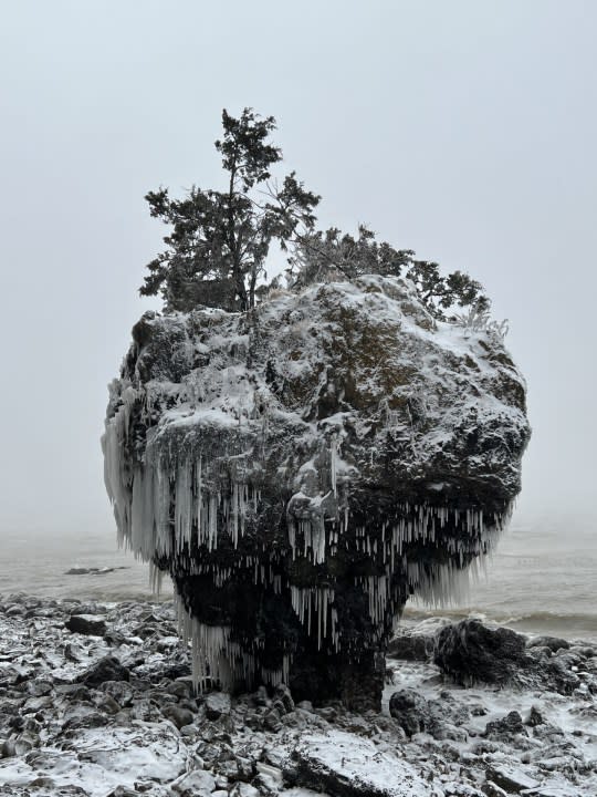 Barry Koehler: Boulder usually covered by water