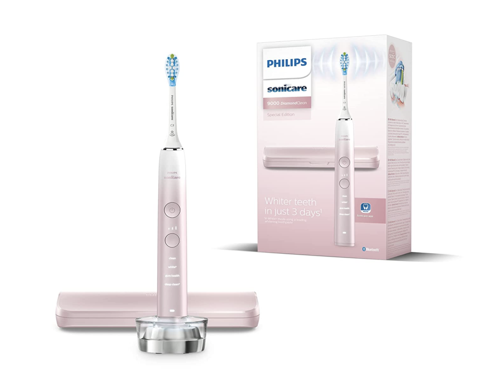 Philips Sonicare DiamondClean 9000 Serie Elektrische Zahnbürste, Sonic Zahnbürste, Cleaner Teeth und Oral Care, blau, mit 4x C3 Premium Plaque Defense