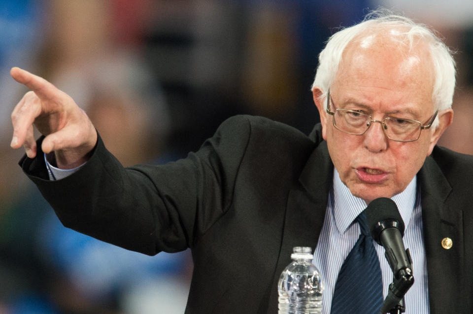 "What I can tell you is this: We have far, far, far too many people in jail for nonviolent crimes, and I think in many ways, the war against drugs has not been successful, and I think we've got to rethink that," Sanders told&nbsp;<a href="https://www.yahoo.com/politics/bernie-sanders-talks-to-katie-couric-bernie-120458581061.html">Yahoo News' Katie Couric</a>.