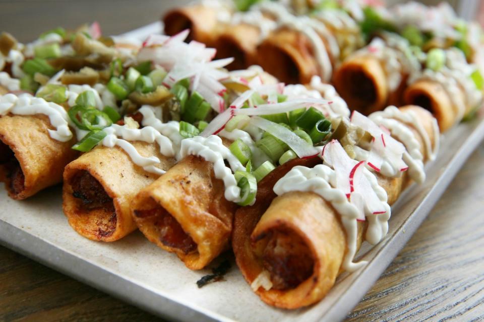 Slow-Cooker Thai Red Curry Taquitos