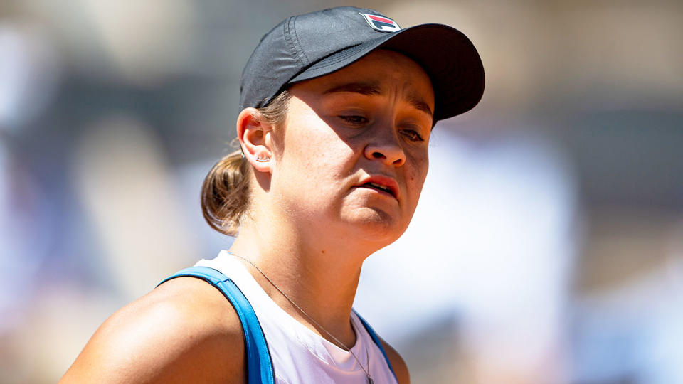 Pictured here, Ash Barty at the French Open.