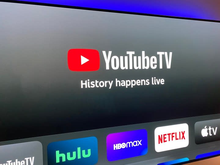 YouTube TV on Apple TV.