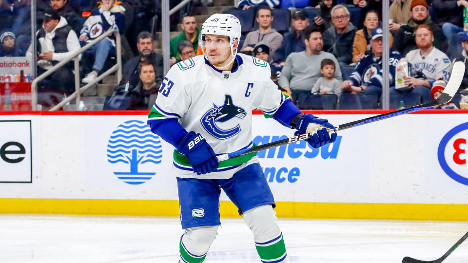 Vancouver Canucks captain Bo Horvat is now a member of the New York Islanders. (Photo by Darcy Finley/NHLI via Getty Images)