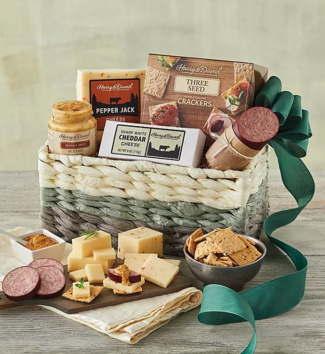 Ultimate Meat and Cheese Gift Box with Bamboo Board