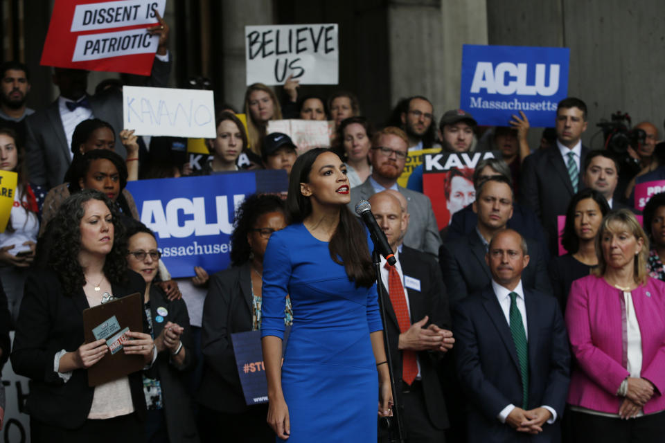 Alexandria Ocasio-Cortez, at 29, is the youngest woman ever elected to Congress. (Photo: Boston Globe via Getty Images)