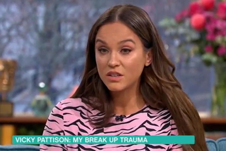 Distraught: Vicky Pattison discussed her messy break-up (ITV)