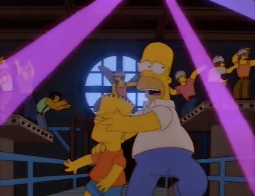 In one of Homer's more unpleasant moments, 'Homer's Phobia' shows him struggling to get to grips with the fact his new friend, voiced by John Waters, is openly gay.  Later in the episode, in yet more uncomfortable scenes, Homer worries that John is having a negative influence on Bart, though he later learns to accept him (in the final scene, that is).  While gay magazine The Advocate gave it a positive review at the time, years later it is looked on slightly less favourably, with one reviewer claiming it &quot;leaves a bad taste in the mouth&quot;.