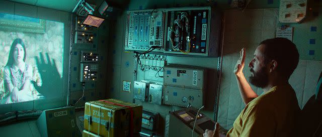 <p>Courtesy of Netflix</p> Adam Sandler and Sunny Sandler in 'Spaceman'