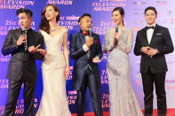 <p>(L-R) Adrian Pang, Stephanie Carrington and Baki Zainal, Fiona Su and Alden Richards. Photo: Justine Bantigue </p>