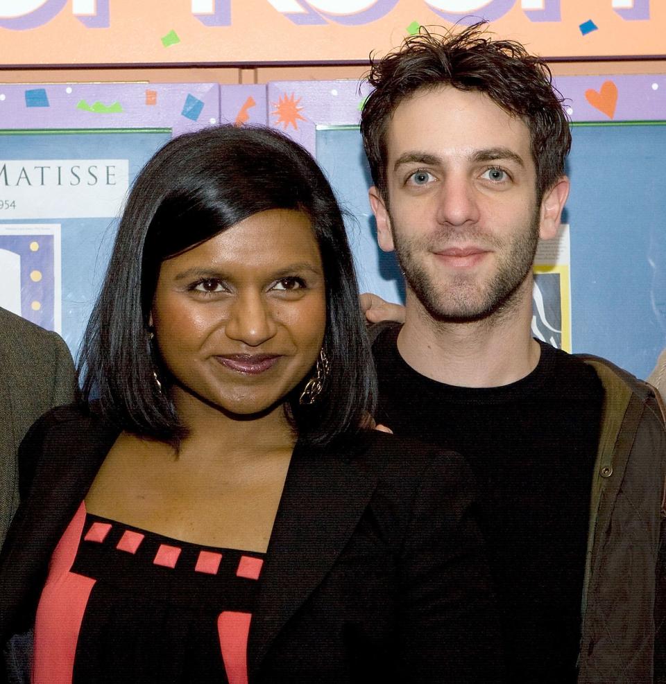 Mindy Kaling and B.J. Novak attend the Kidz B Kidz Launch Party at Children's Hospital Boston - Patient Entertainment Center on November 24, 2008 in Boston, Massachusetts.&nbsp;