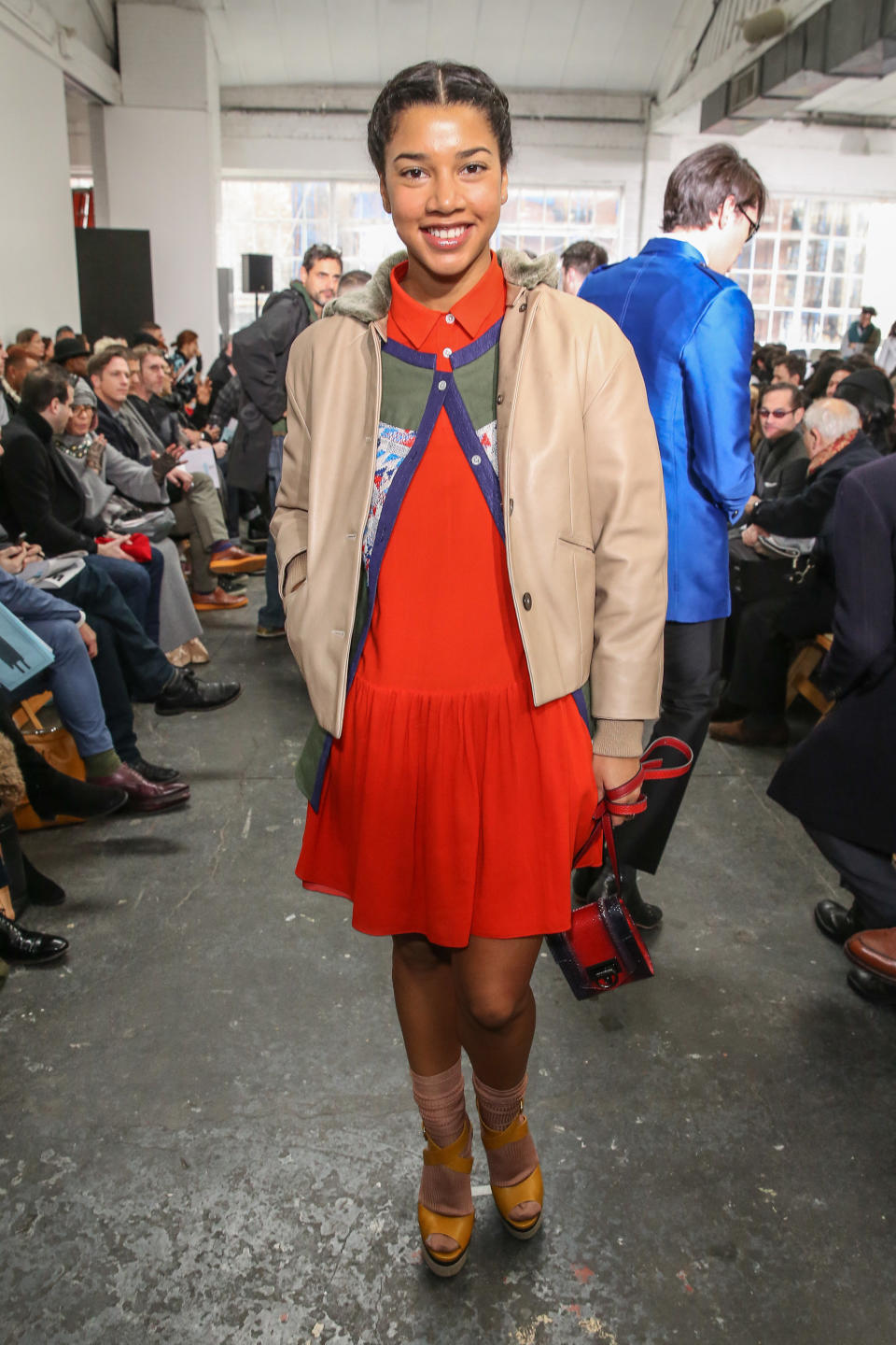 NEW YORK, NY - FEBRUARY 07:  DJ Hannah Bronfman attends the Duckie Brown fall 2013 fashion show during Mercedes-Benz Fashion Week at Industria Superstudio on February 7, 2013 in New York City.  (Photo by Chelsea Lauren/Getty Images)